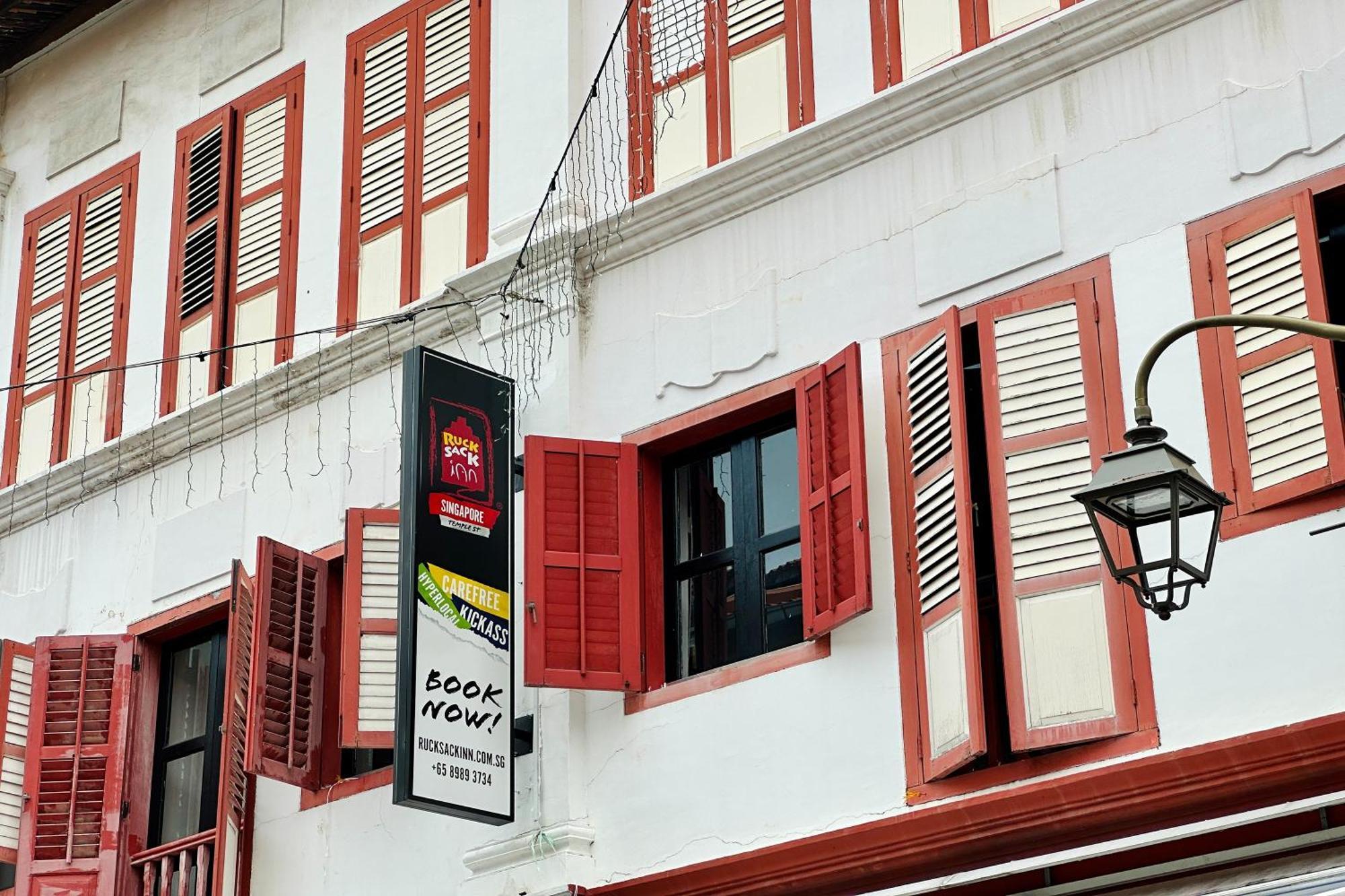 Rucksack Inn Temple Street Singapour Extérieur photo